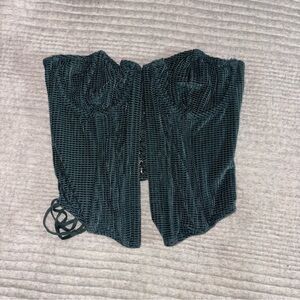 Urban Outfitters Green Corset Top